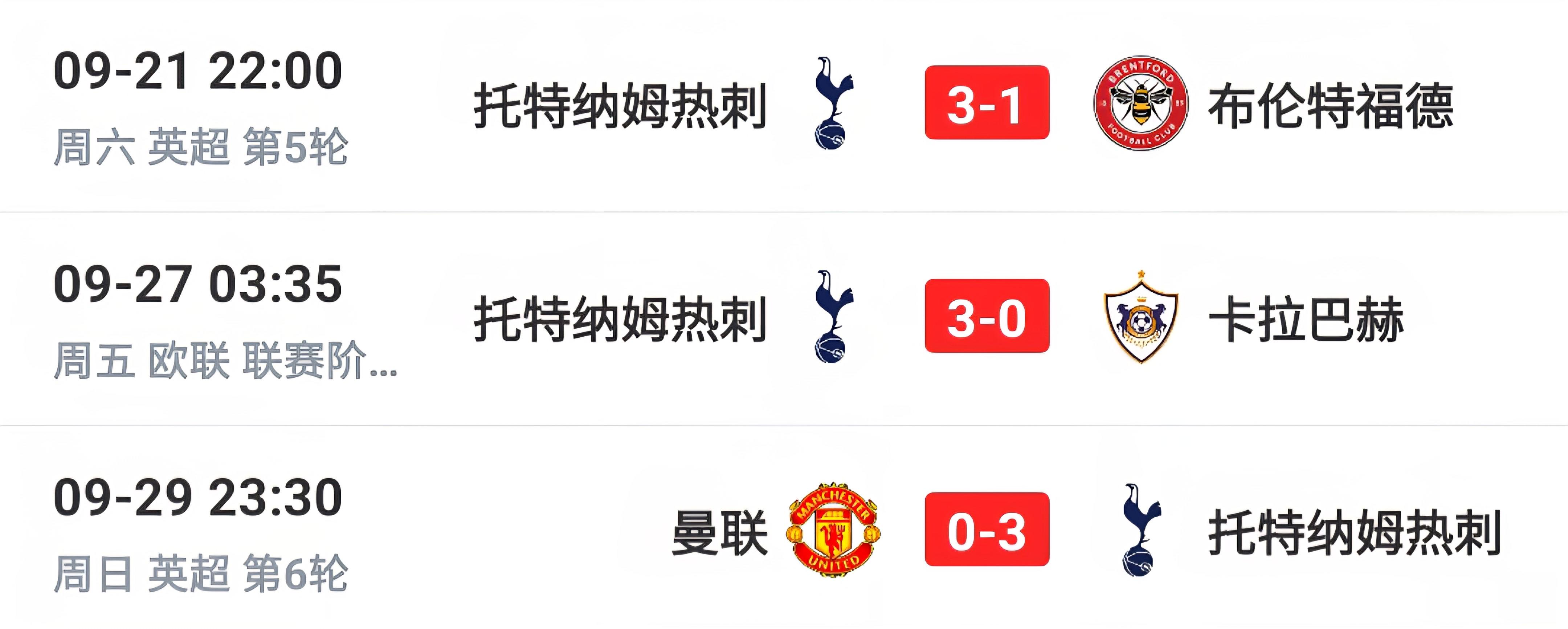 包含热刺主场战胜对手，稳固前四位置的词条