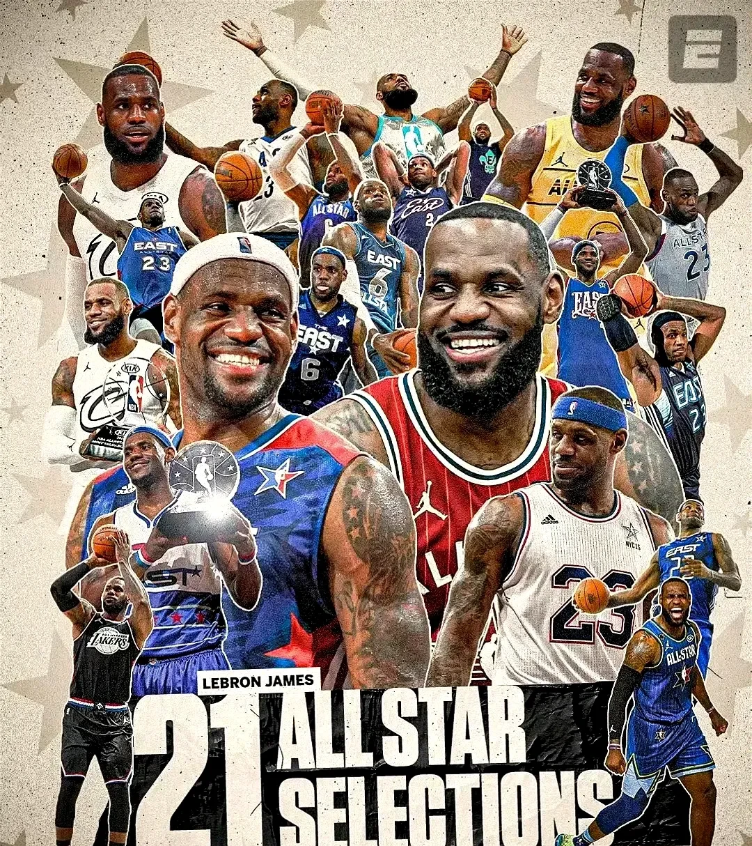 包含NBA明星赛：詹姆斯再次当选最有价值球员的词条